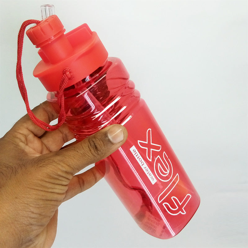 Beli Flex Dual Nozzle 650ml Transparent Plastic Water Bottle – Flexible & Convenient Hydration on the Go