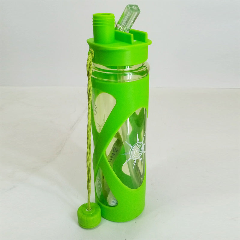 Beli Double Mouth Dual Nozzle 650ml Transparent Plastic Water Bottle – Convenient & Durable Hydration Solution