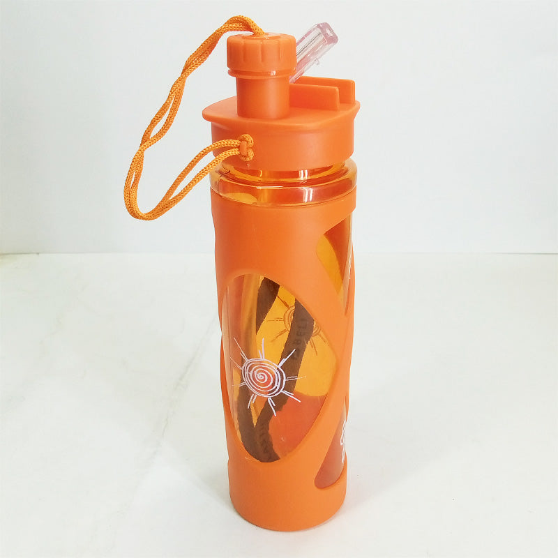 Beli Double Mouth Dual Nozzle 650ml Transparent Plastic Water Bottle – Convenient & Durable Hydration Solution