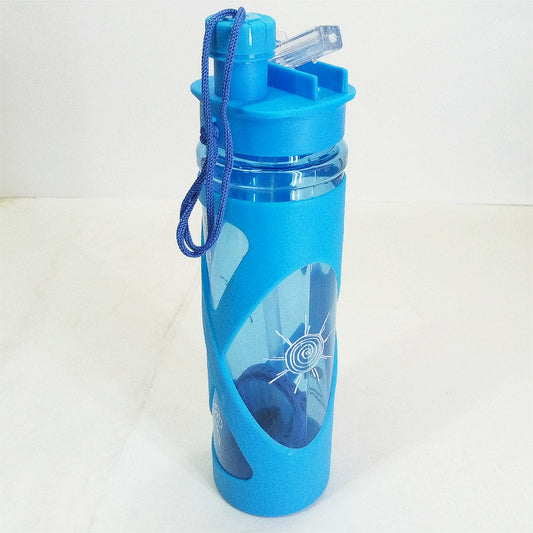 Beli Double Mouth Dual Nozzle 650ml Transparent Plastic Water Bottle – Convenient & Durable Hydration Solution 💧