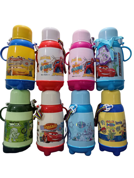 Cartoon Thermos Bottle for Kids | Boys | Girls | 750ml | Cars | Ben 10 | Minions | Frozen | Barbie | Spiderman