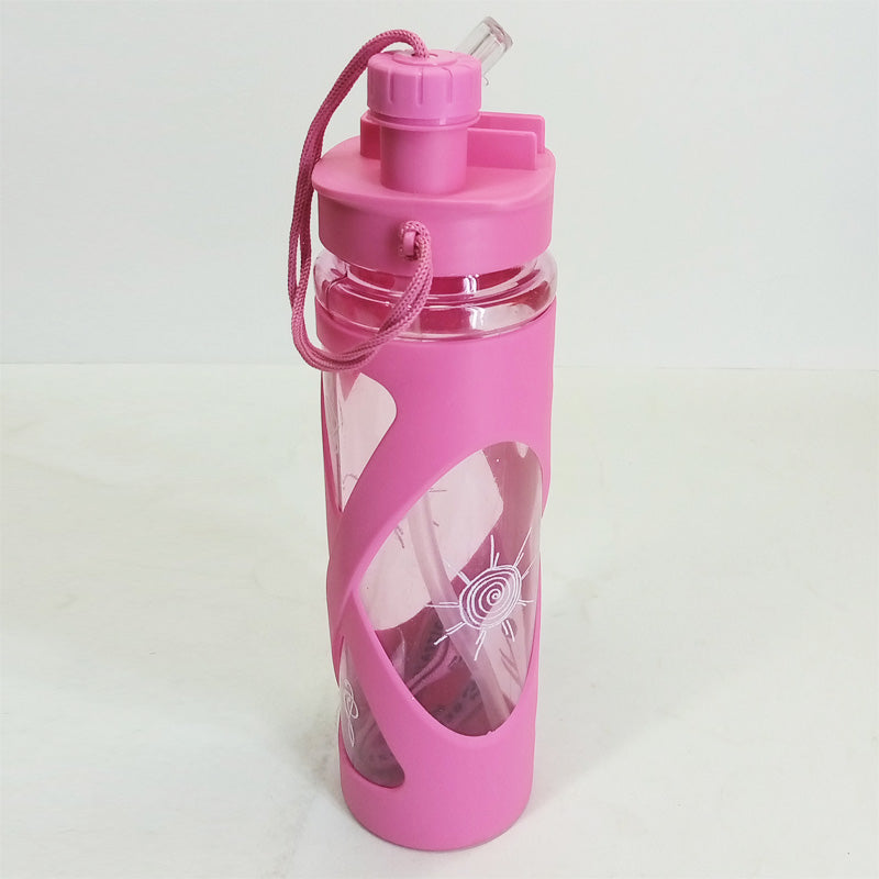 Beli Double Mouth Dual Nozzle 650ml Transparent Plastic Water Bottle – Convenient & Durable Hydration Solution