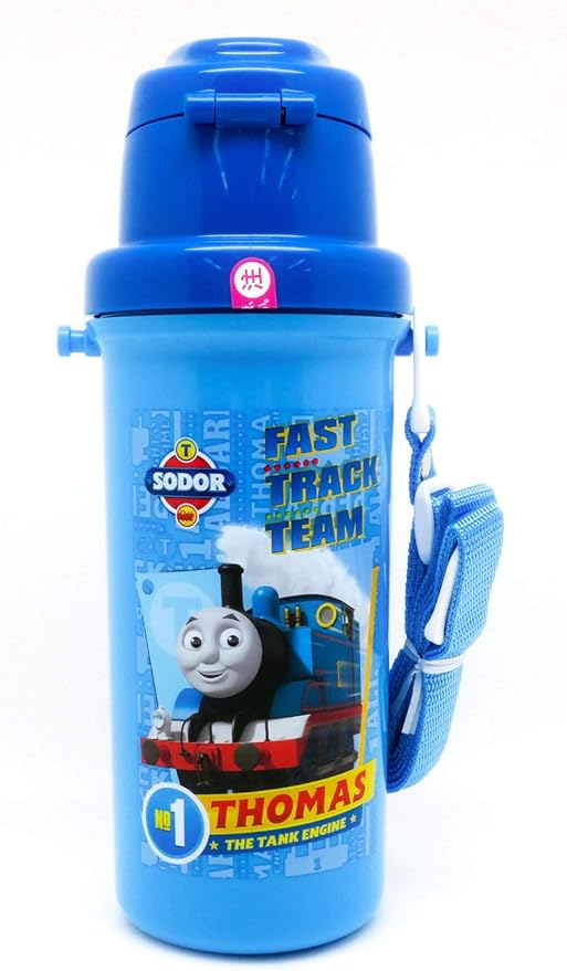 Thomas The Tank Engine and Cinderella Water Bottle with Push-Button Cap