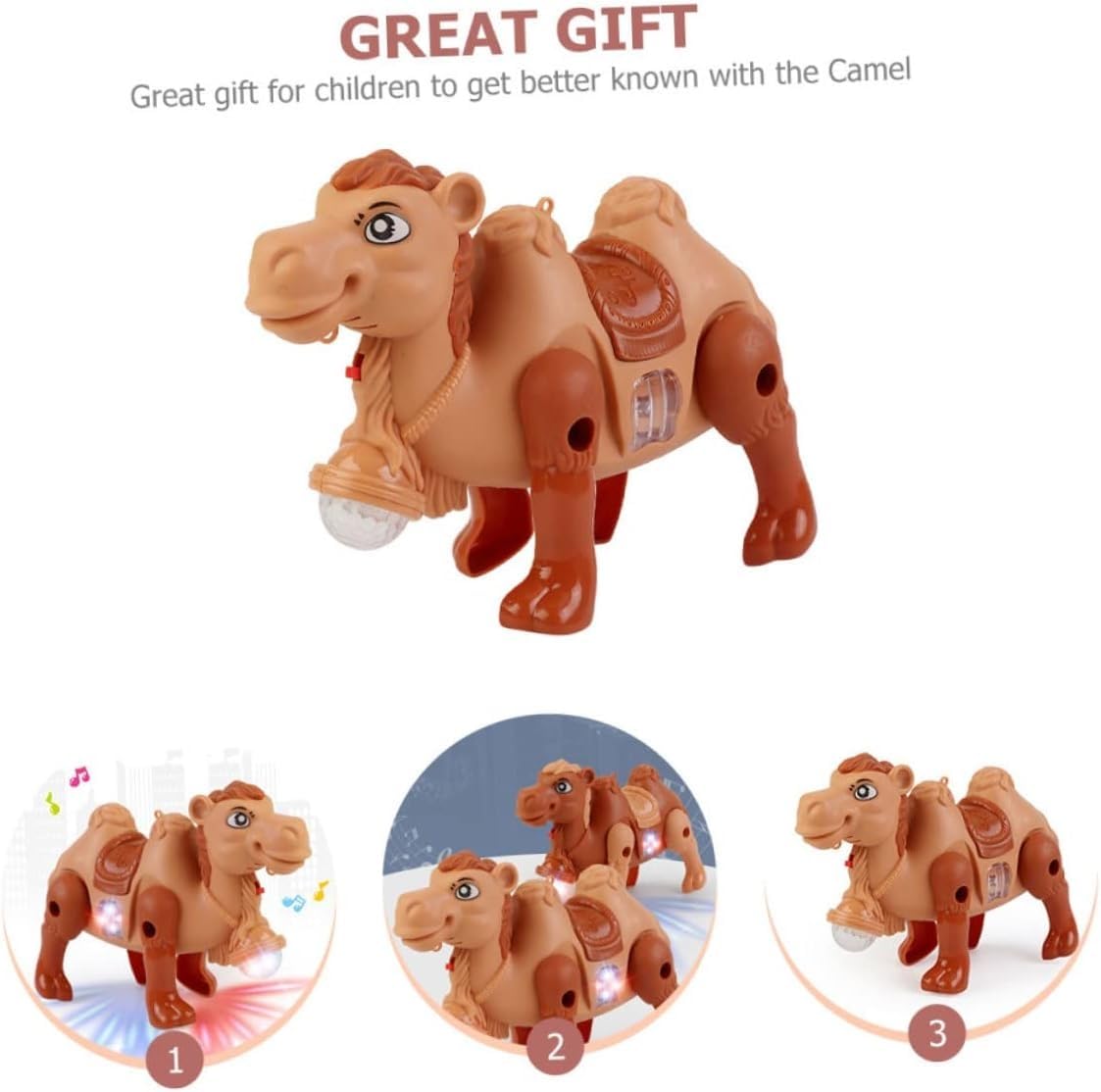 Electric Camel Toy with Music &amp; Lights – Fun for Kids! 🐪🎶