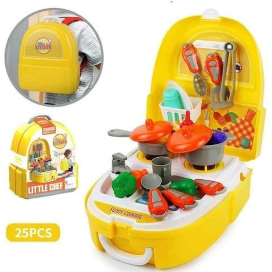 Little Chef Cooking Backpack for Kids – 25-Piece Portable Kitchen Playset 🍳🎒