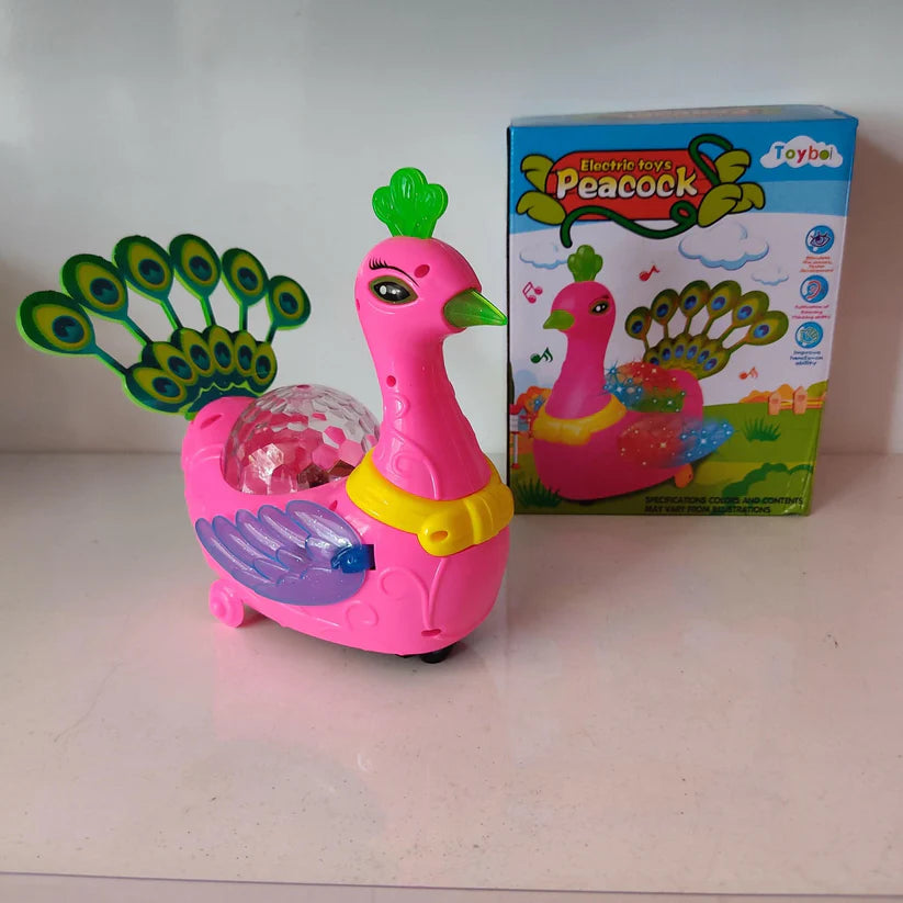 Dancing Electric Peacock Toy for Kids – Music, Lights, and Fun Entertainment! 🦚🎶✨