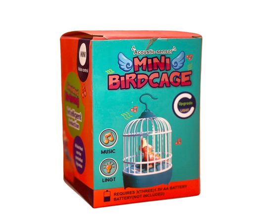 HY Toys Sound-Control Bird Cage – Light & Sound Interactive Toy for Kids! 🐦✨