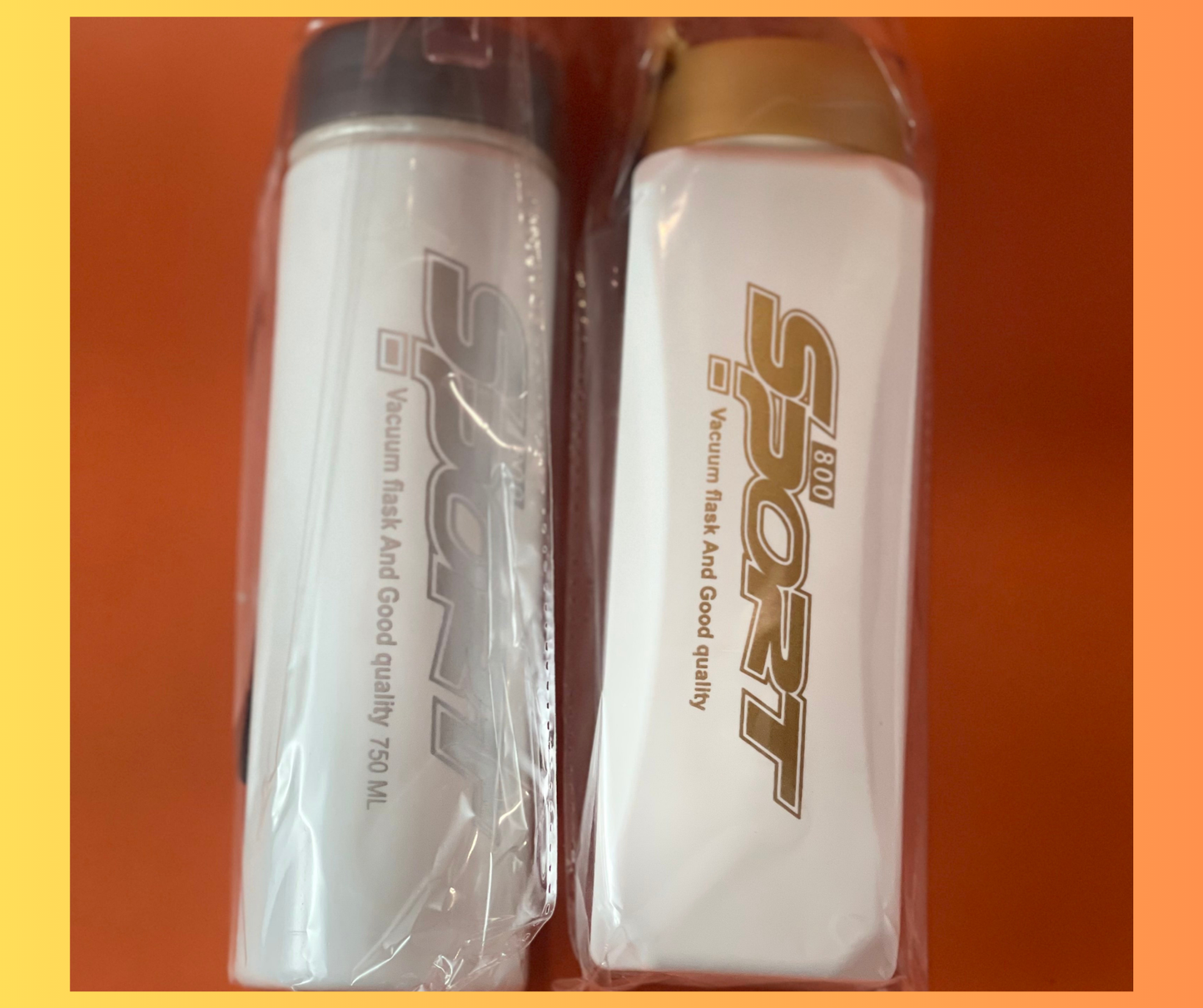 Sport Vacuum Flask & High-Quality PVC Water Bottles – 750ML Hydration Essentials 🏋️‍♂️💧