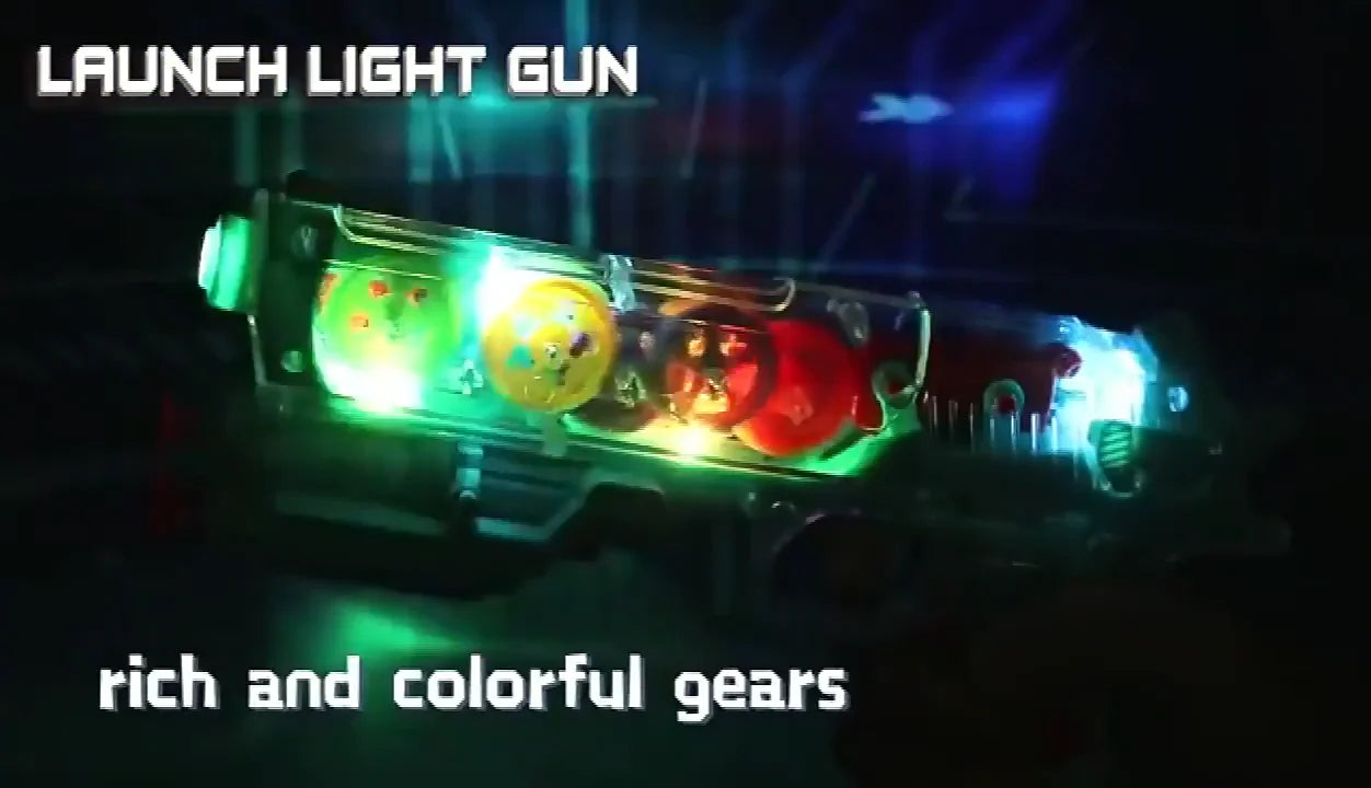 Light-Up Transparent Plastic Toy Gun