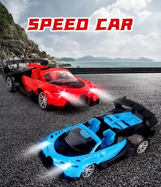 1:18 Four-Way Remote Control Electric Car Model – RC Toy Vehicle for Boys 🚗💨