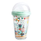 Summer Circus Crystal Water Bottle with Straw