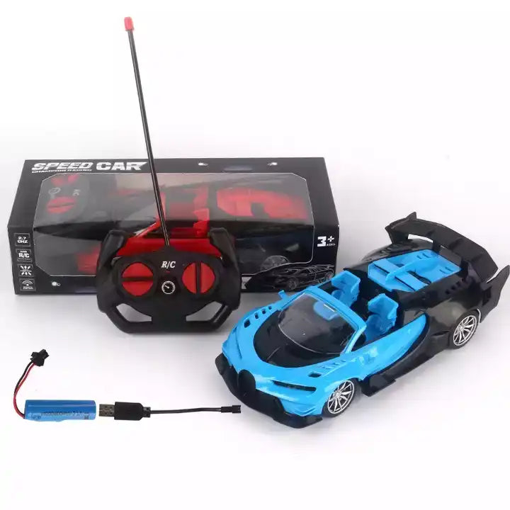 1:18 Four-Way Remote Control Electric Car Model – RC Toy Vehicle for Boys 🚗💨