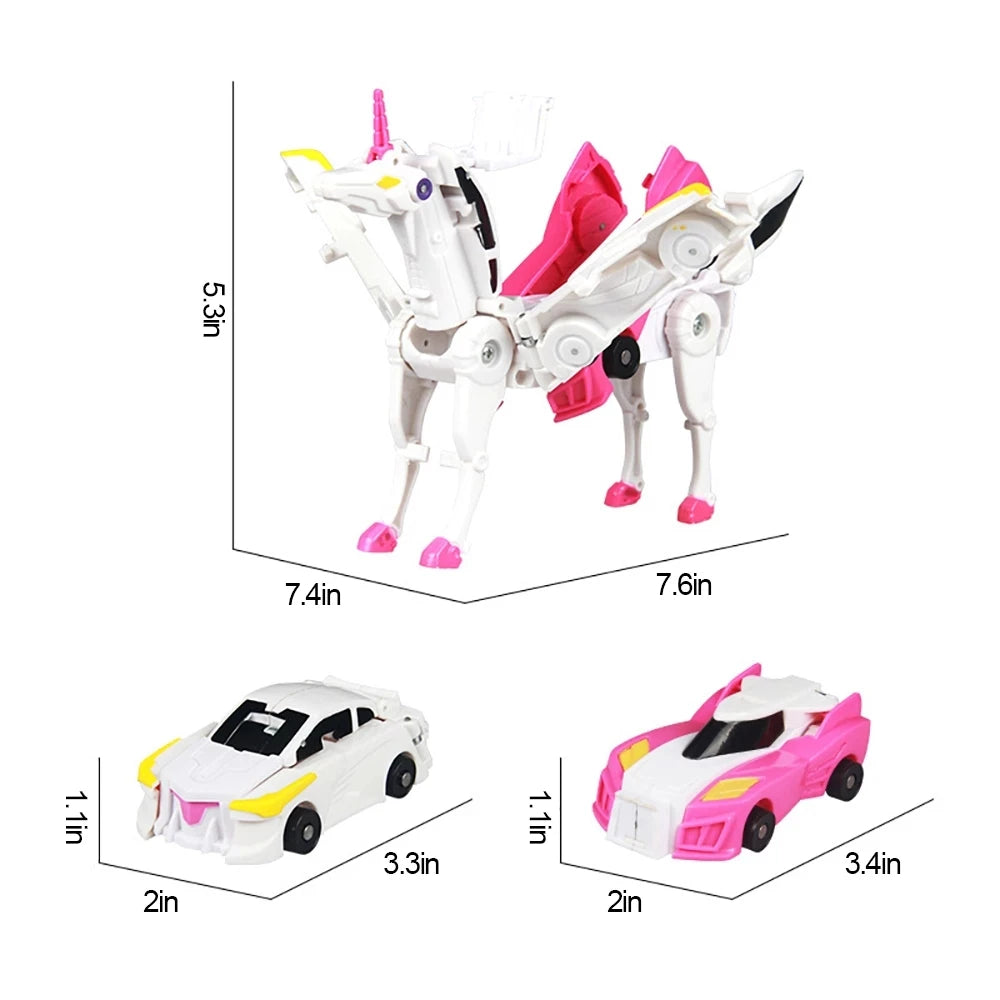 Deformation Robot Toy – Two Cars Combine into a Pegasus Unicorn Robot! 🤖🚗🦄