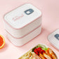 Elegant 2-Layer Bento Lunch Box | Leakproof, 1000ML, with Dividers &amp; Modern Design