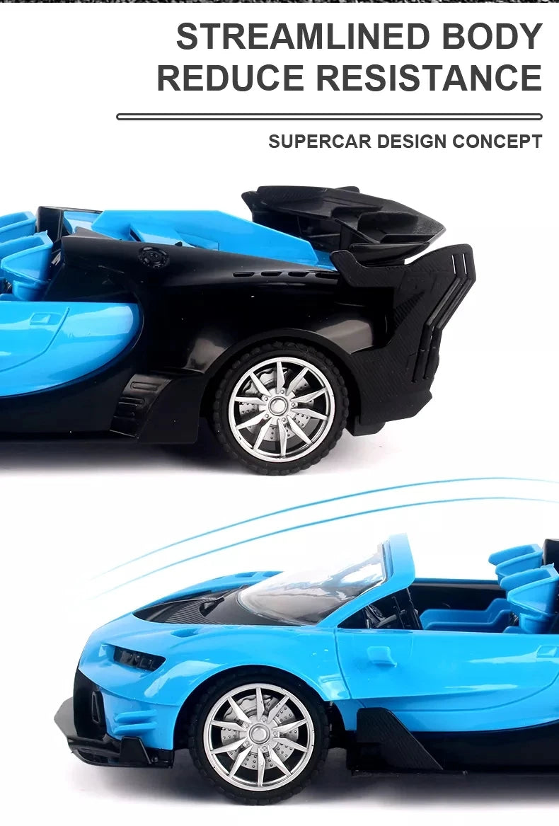 1:18 Four-Way Remote Control Electric Car Model – RC Toy Vehicle for Boys 🚗💨