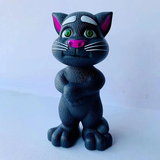 Interactive 8-Inch Talking Cat Toy with Music and Stories for Kids