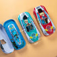 Car-Themed Metal Pencil Box for Kids | Durable & Fun Design with Compartments