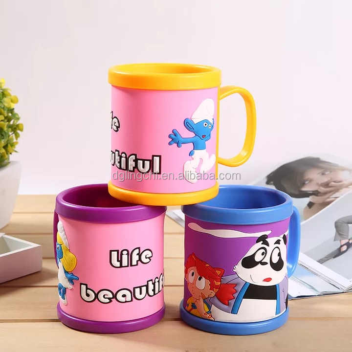 Kids 3D Cartoon Soft PVC Rubber Mug – Fun & Durable Drinkware for Little Ones! 🥤✨