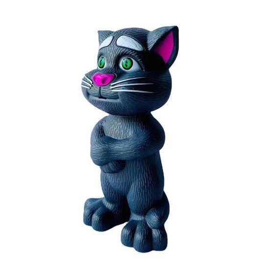 Interactive 8-Inch Talking Cat Toy with Music and Stories for Kids