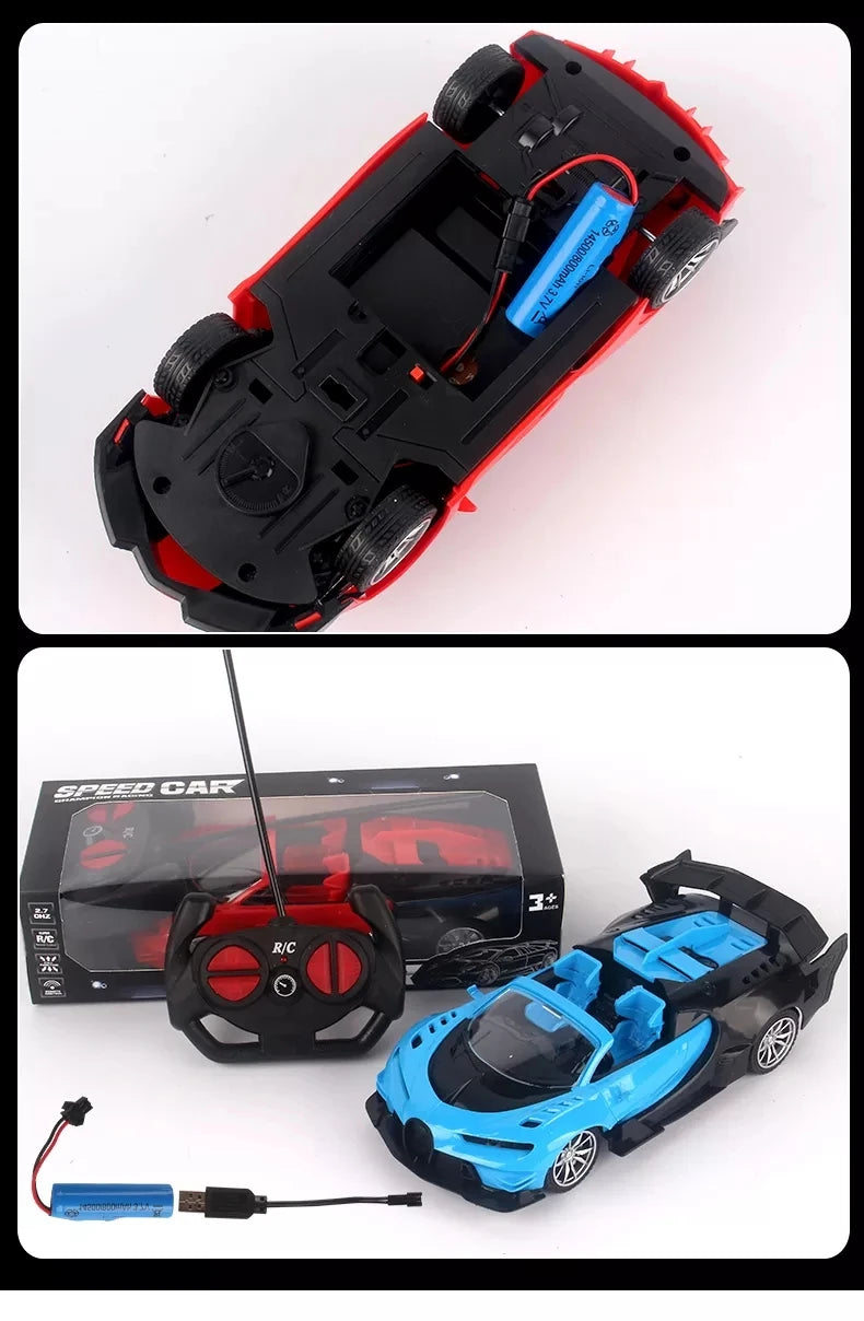 1:18 Four-Way Remote Control Electric Car Model – RC Toy Vehicle for Boys 🚗💨