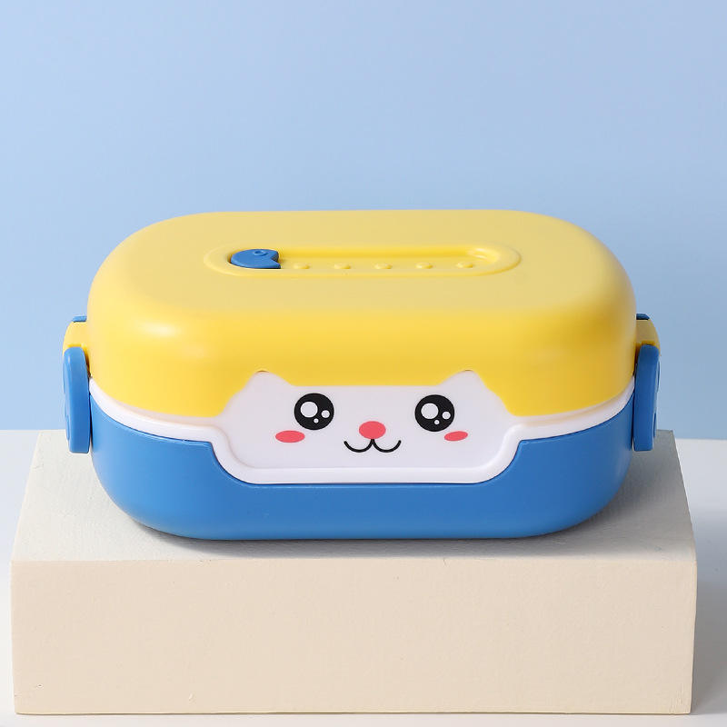 Cute Cartoon Bento Lunch Box for Kids | 950ML Portable Food Container with Spoon