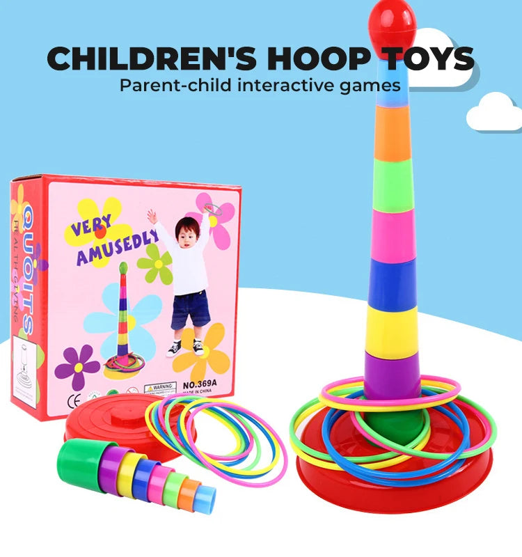 Educational Parent-Child Throwing Ferrule Toys – Interactive Ring Toss Toys for Kids & Adults 🎯👨‍👩‍👧‍👦