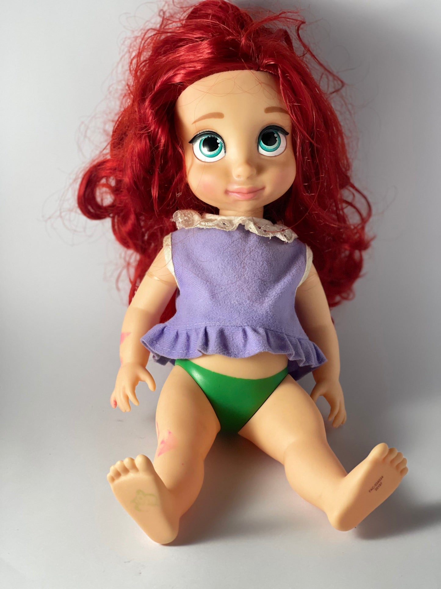 Beautiful Red-Haired Doll with Big Green Eyes – Perfect for Imaginative Play!