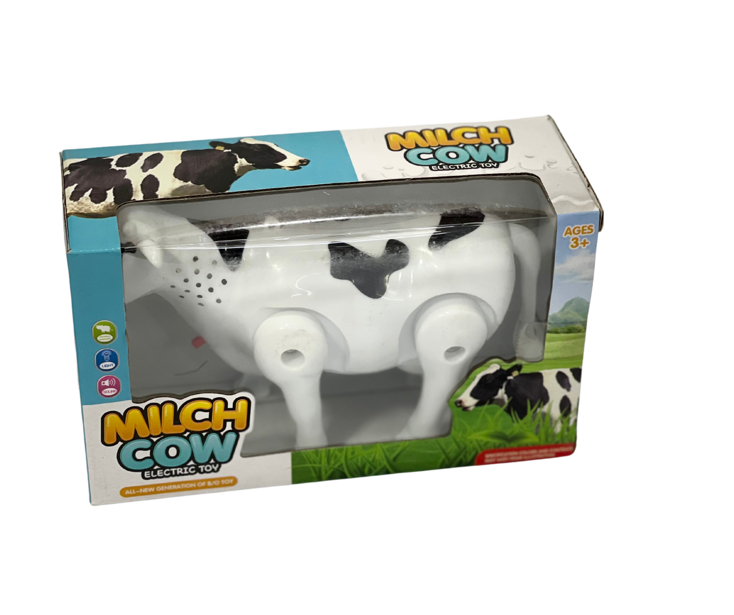 Simulation Wild Cow Toy – Walkable with Sound &amp; Light 🐄