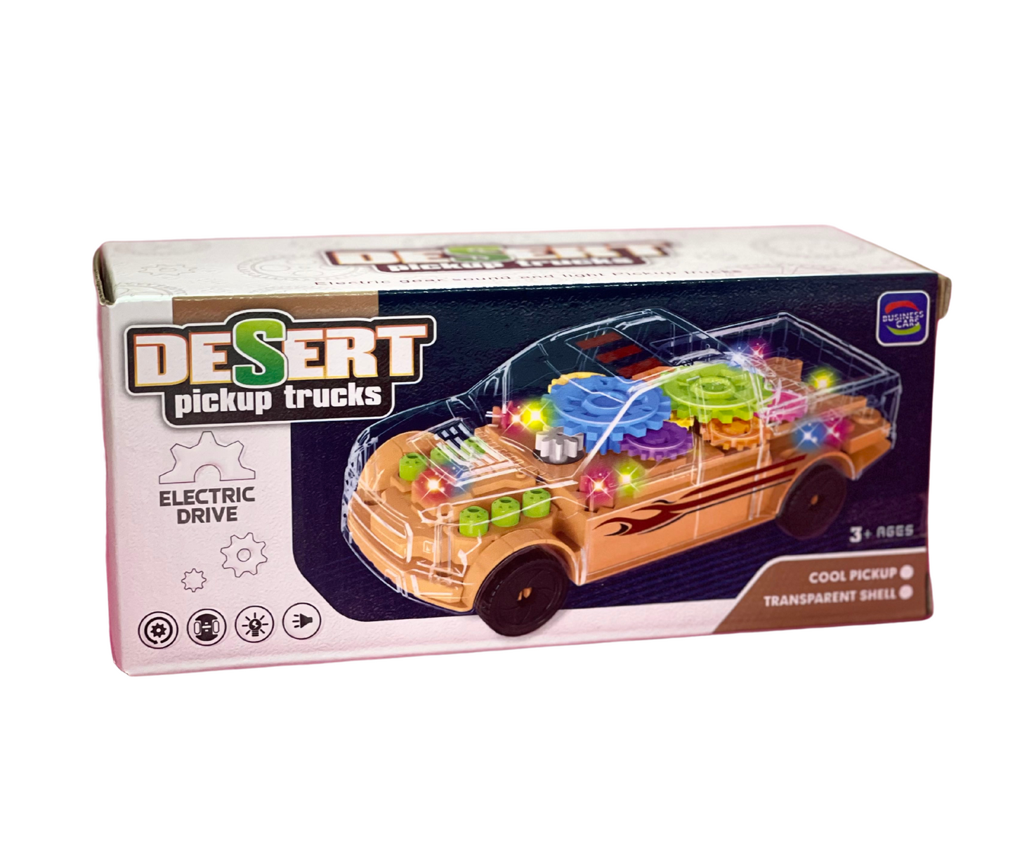 Transparent Gear Concept Jeep Toy with Lights & Music – Educational and Fun Toy for Kids