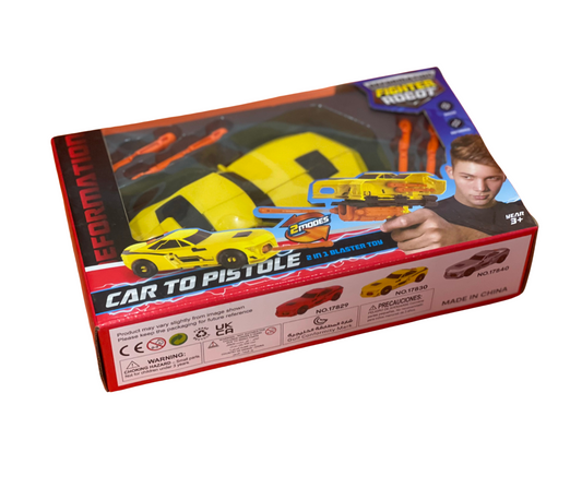 Car to Pistol 2-in-1 Blaster Toy – Transforming Action Fun for Kids! 🚗🔫