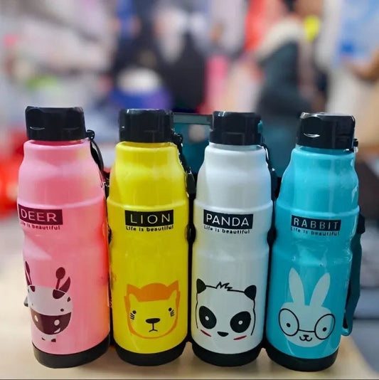 500ml Outdoor Sports Cute Cartoon Lovely Animals Water Bottle Cup – Hydration Made Fun & Stylish!