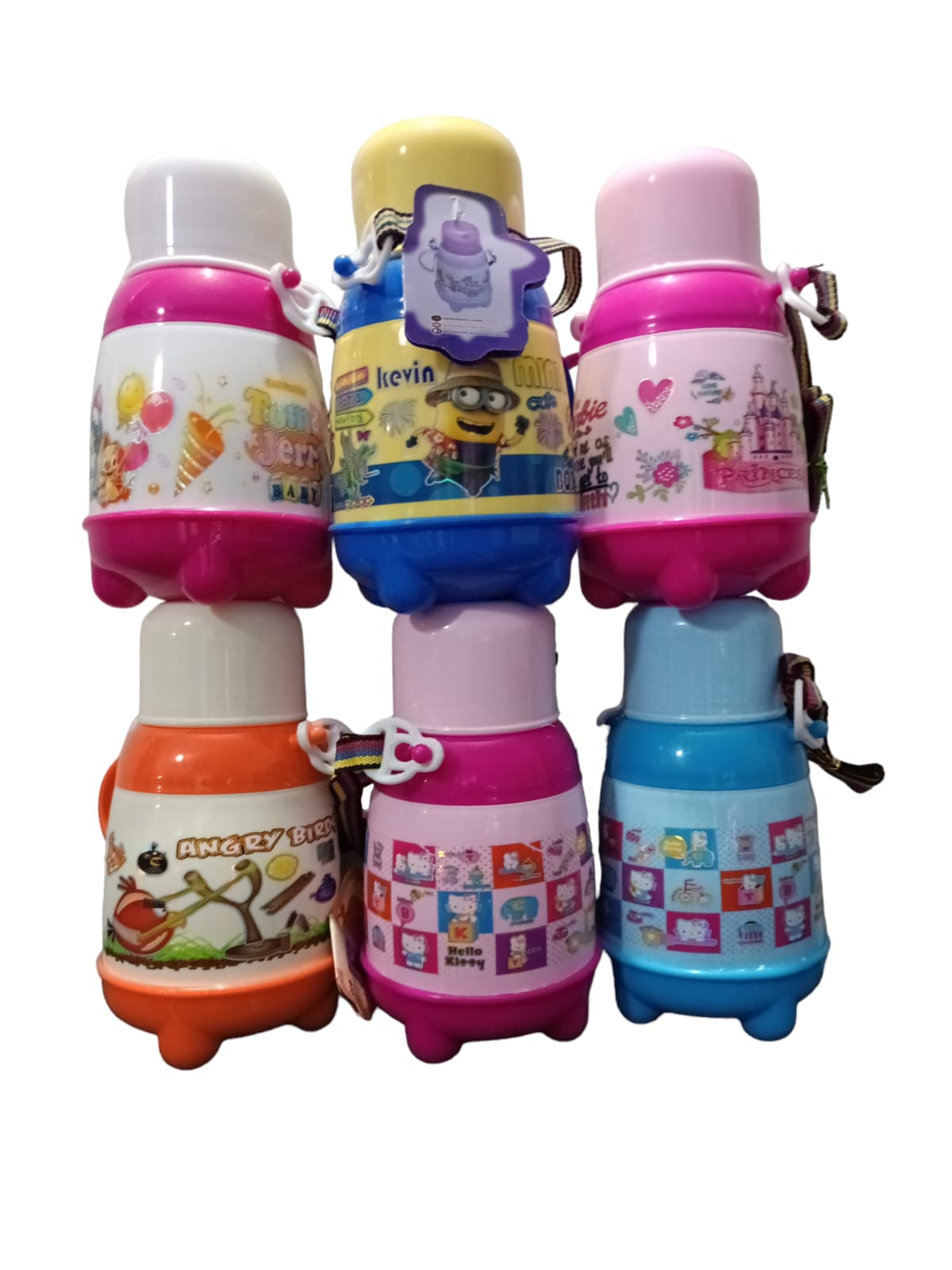 Cartoon Thermos Bottle for Kids | Boys | Girls | 750ml | Cars | Ben 10 | Minions | Frozen | Barbie | Spiderman