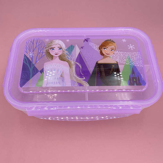 Cartoon Printed Transparent Bento Lunch Box – Food-Grade PP Dinnerware Set for Kids 🍱✨