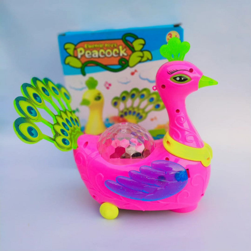 Dancing Electric Peacock Toy for Kids – Music, Lights, and Fun Entertainment! 🦚🎶✨